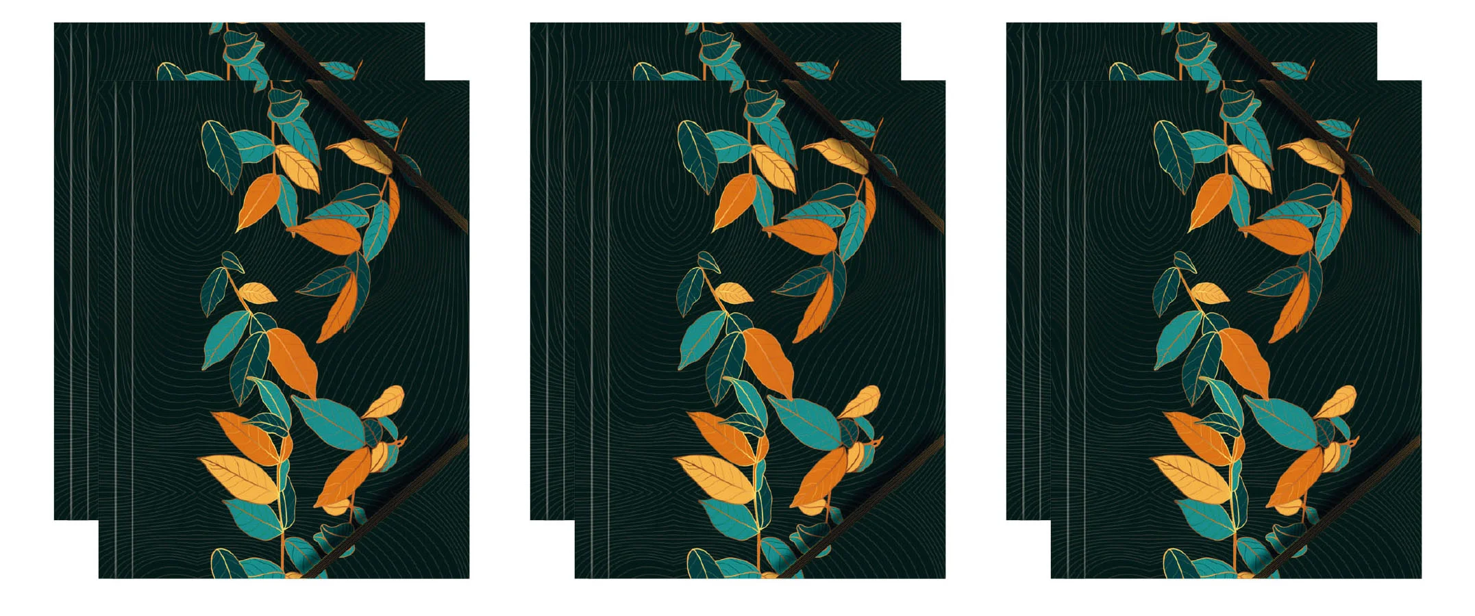 Teczka kartonowa z grafiką i gumką BT601-B1