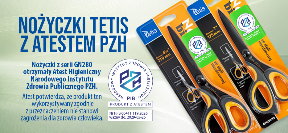 Nożyczki GN280 z atestem higienicznym PZH